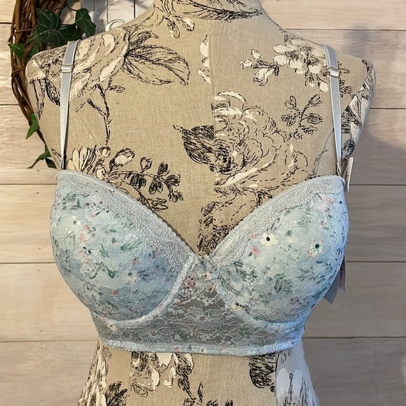 🆕 Jessica Simpson Blue Bra 36C - Picture 1 of 8